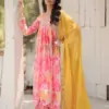 Vardan Ethnic Ka 1104 Russian Silk Wholesale Fancy Gown With Dupatta Catalog